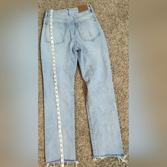 Madwell The High-Rise Slim Crop Boyjean: Knee-Rip Edition Size 24 - Picture 5 of 10